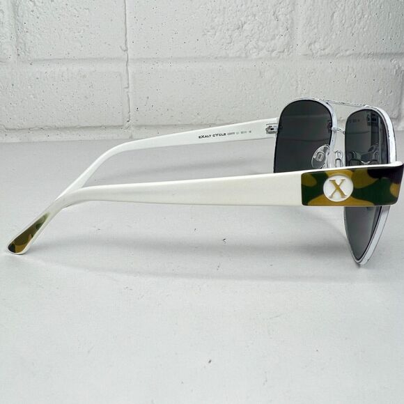 Exalt Cycle Rueda C1‎ Eyeglasses Frames White Square Vintage Rare 59-13 H1391 main image 6